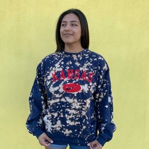Bleached Kansas Nike Crewneck
